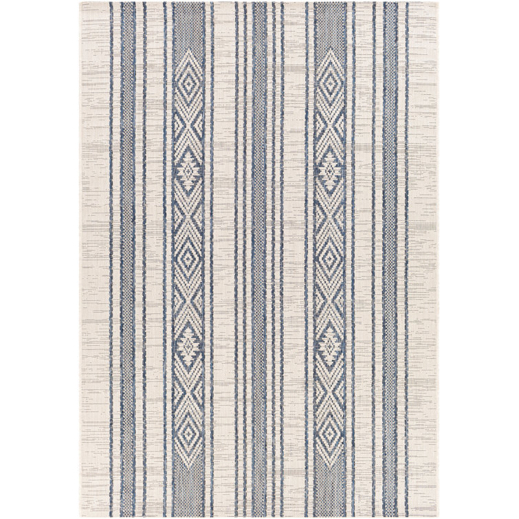 Morwen Navy/White Indoor/Outdoor Rug & Reviews Joss & Main